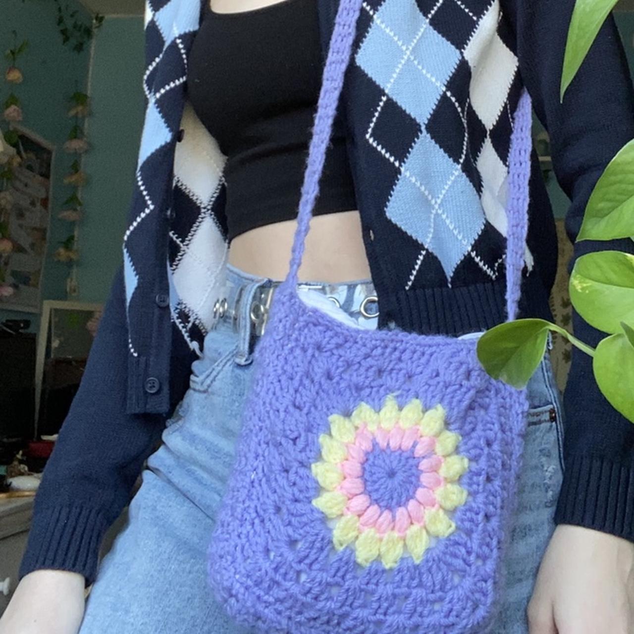 Crochet Boutique Bag - Grateful Prayer | Thankful Heart