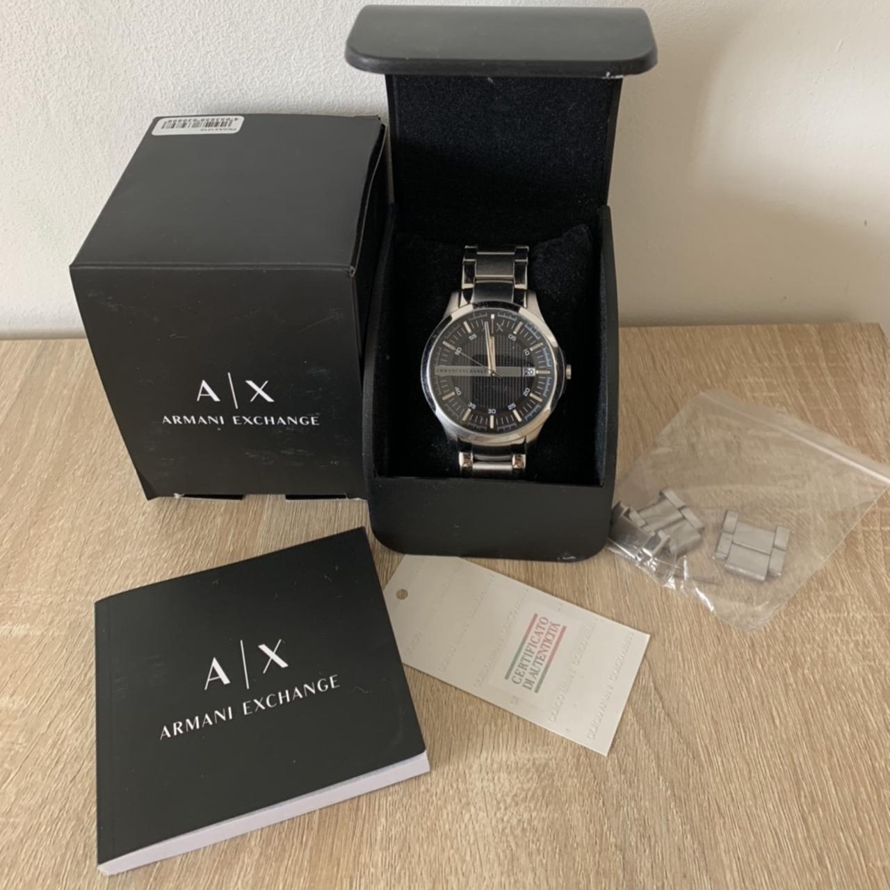 100% Original) Armani Exchange Men's AX2103 Black Dial Brown Stainless  Steel Watch (Silver) | Lazada