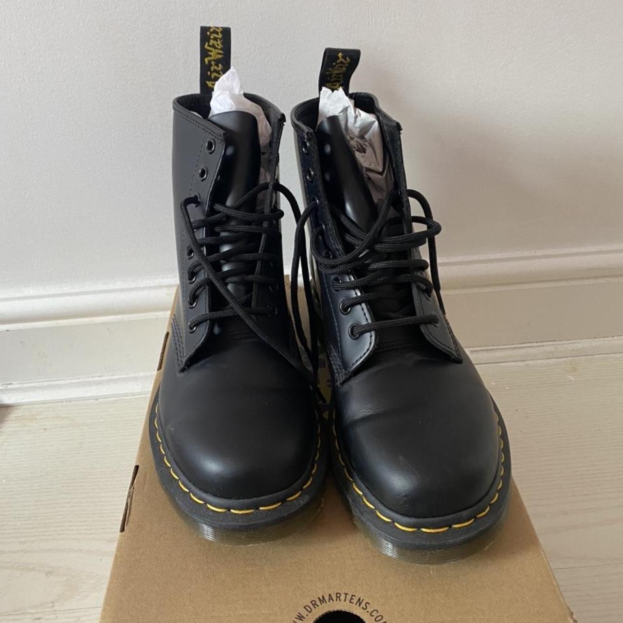 Dr. Martens - 1460 SMOOTH LEATHER LACE UP BOOTS,... - Depop