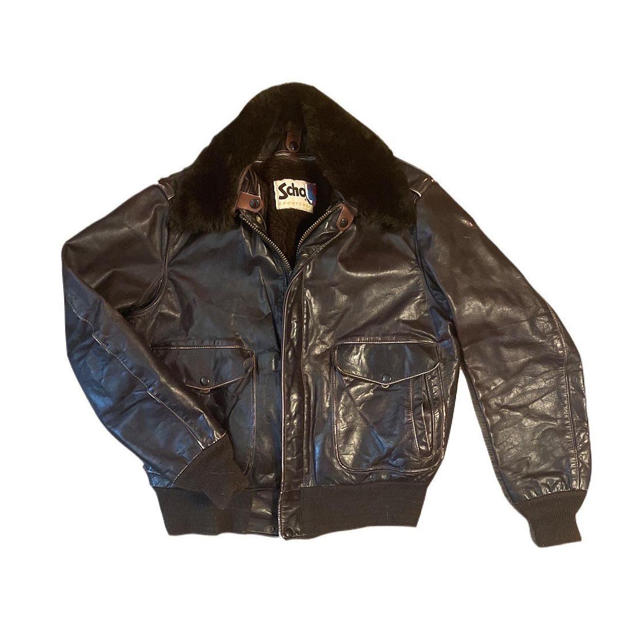 depop leather jacket