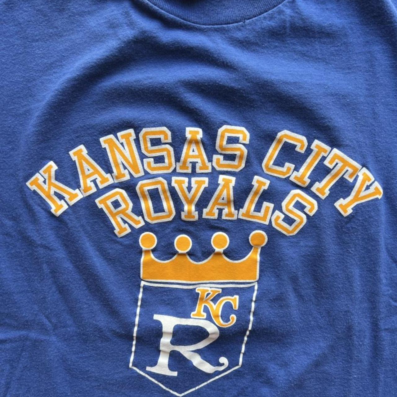 Vtg 80s Kansas City Royals MLB Boys S Baseball - Depop