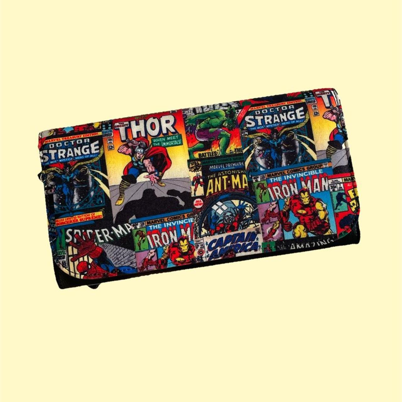 Loungefly - Marvel Comics - Avengers Floral Tattoo Zip Purse - Jac's Cave  of Wonders