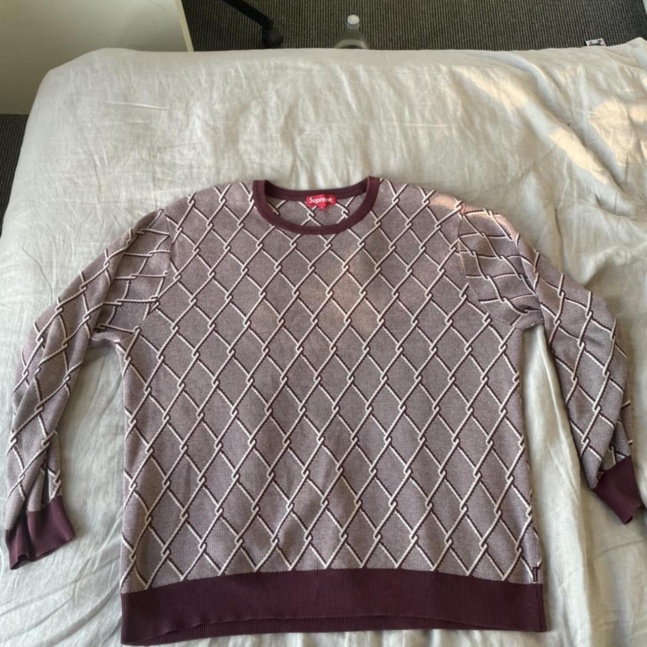 SUPREME CHAINLINK SWEATER, XL, PERFECT CONDITION, NO