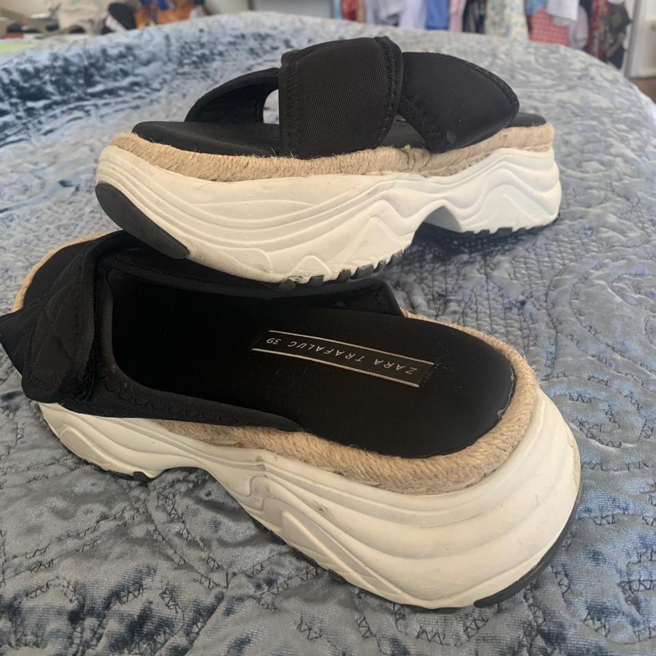 Chunky platformed Velcro sandal slides from ASOS!... Depop