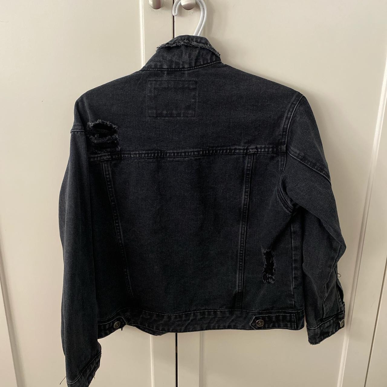 distressed cotton on denim jacket perfect condition... Depop