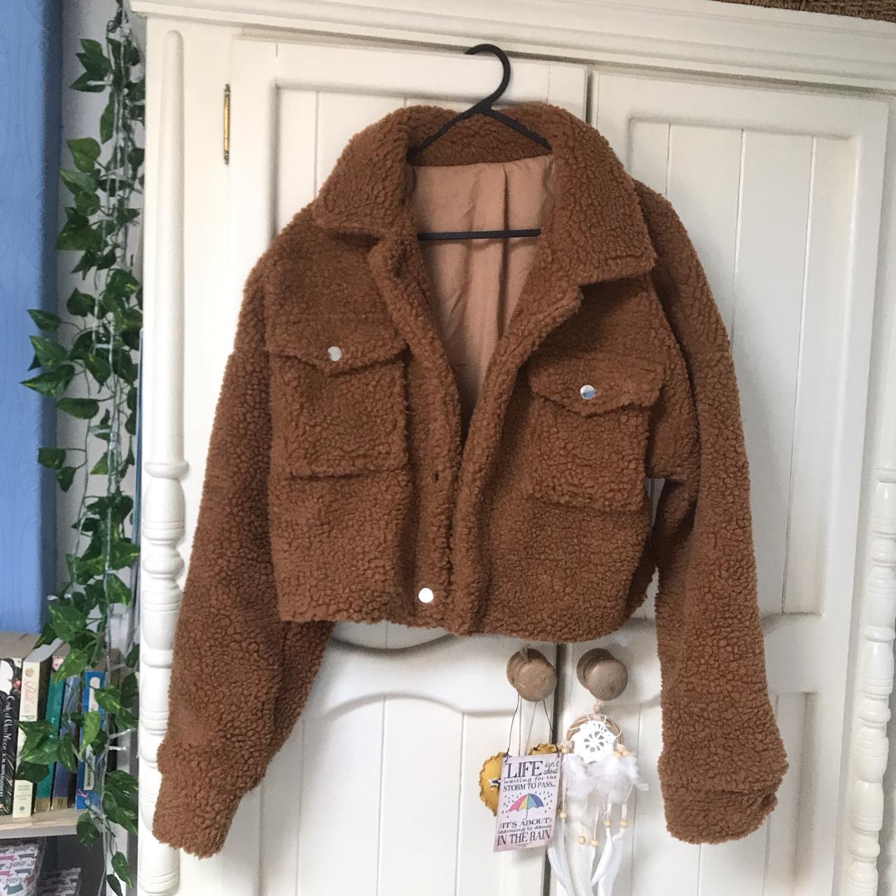 SHEIN Women's Brown and Tan Jacket Depop