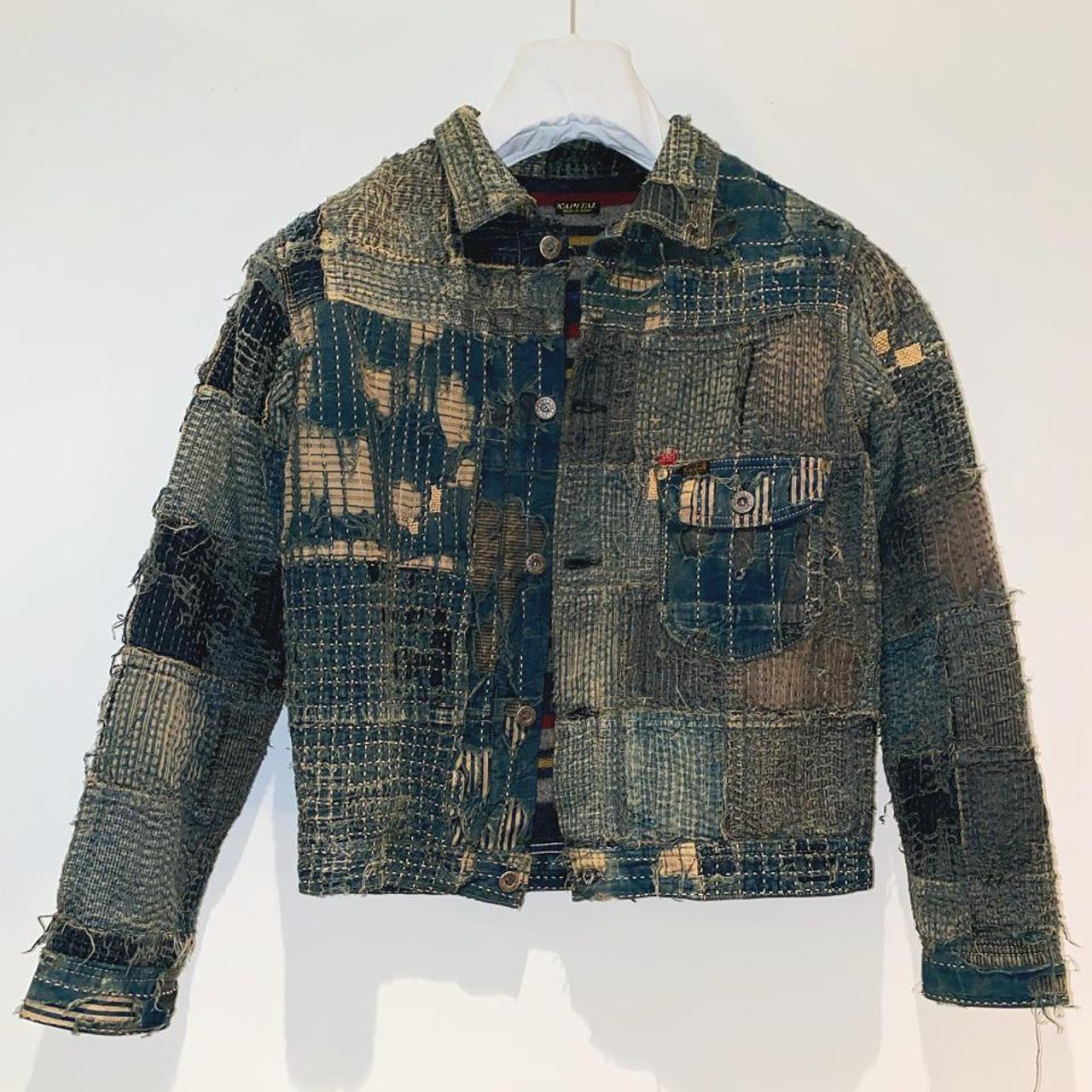 AW13 Kapital Kountry Boro 1st Jacket denim wool... - Depop