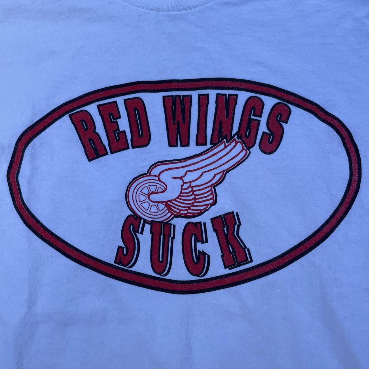 Vintage Detroit Red Wings suck shirt
