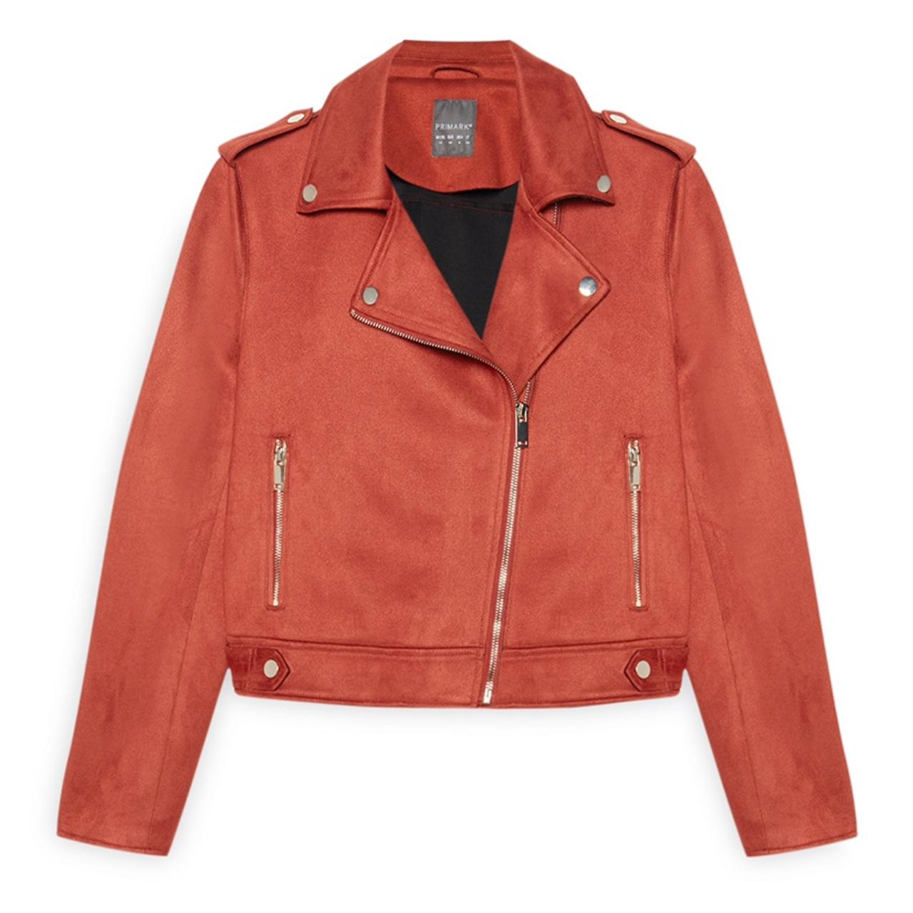 Red military clearance jacket primark