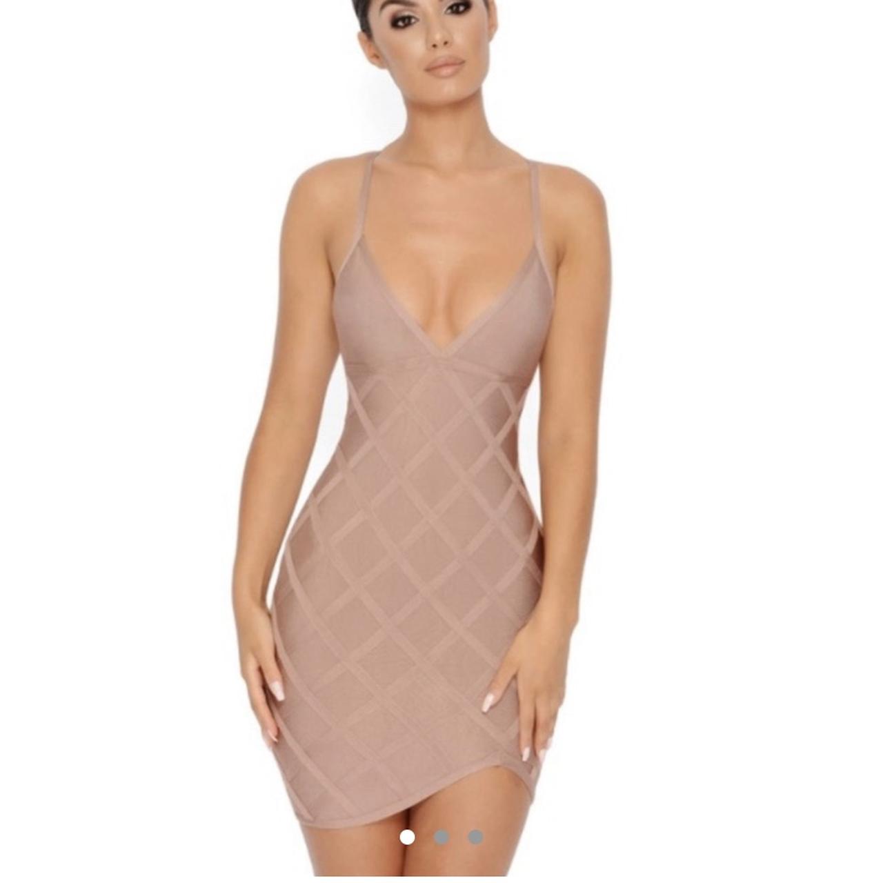 Lattice clearance bandage dress