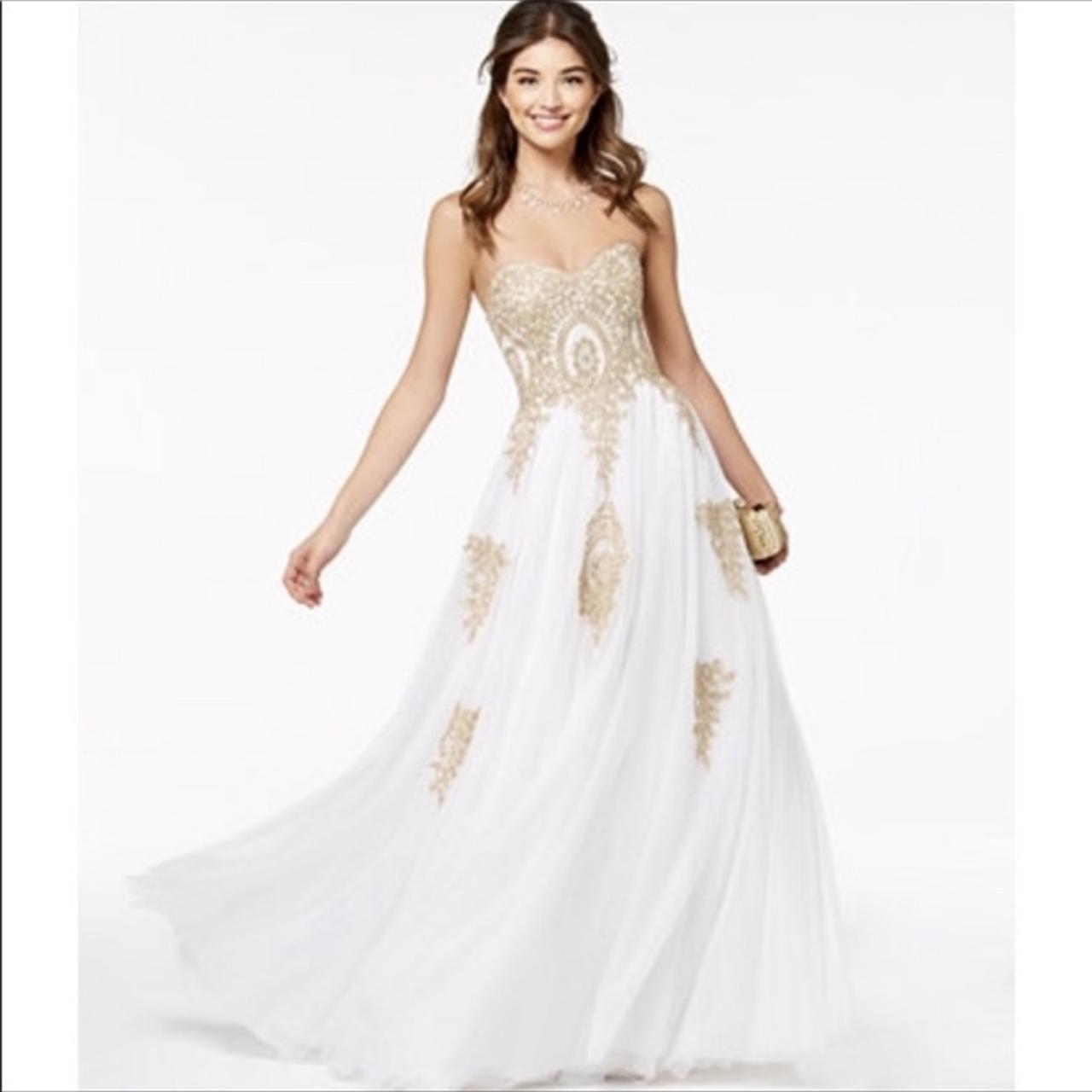 Gold hotsell gown macys