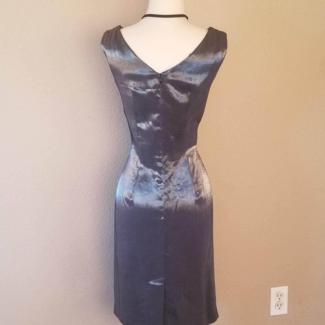 Lois Snyder Dani Max Silver Bodycon Dress This Sexy... - Depop