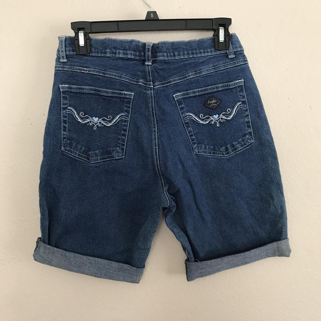 🦋Y2K Vintage Angels Bermuda Jean Shorts Size 11... - Depop