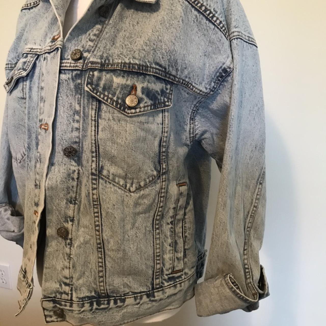 BDG brand oversized denim boyfriend acid wash jacket... - Depop