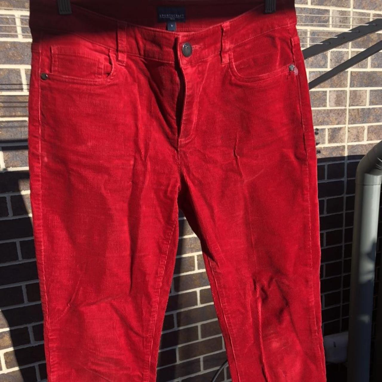 Women's Red Trousers | Depop