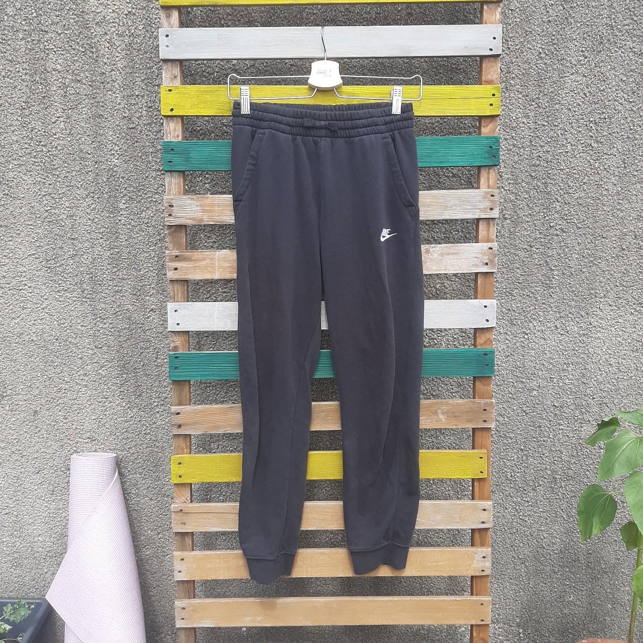 nike black essentials slim trackies