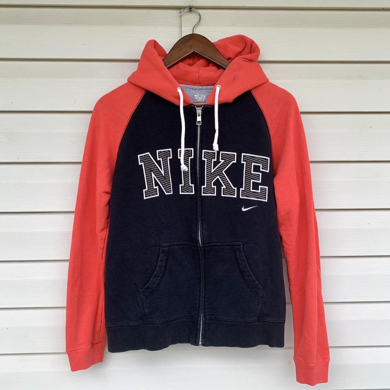 Nike spell out zip up online hoodie