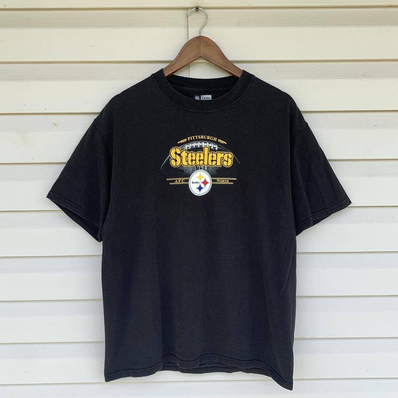 Vintage Pittsburgh Steelers AFC North T-Shirt Black... - Depop