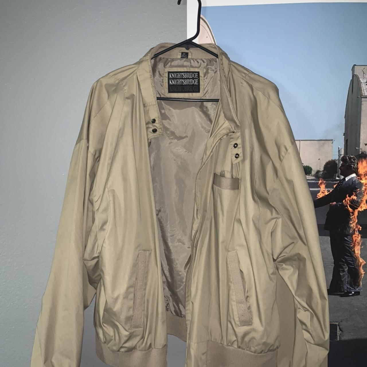 Vintage Knightsbridge Harrington jacket Tagged Xxl | Depop