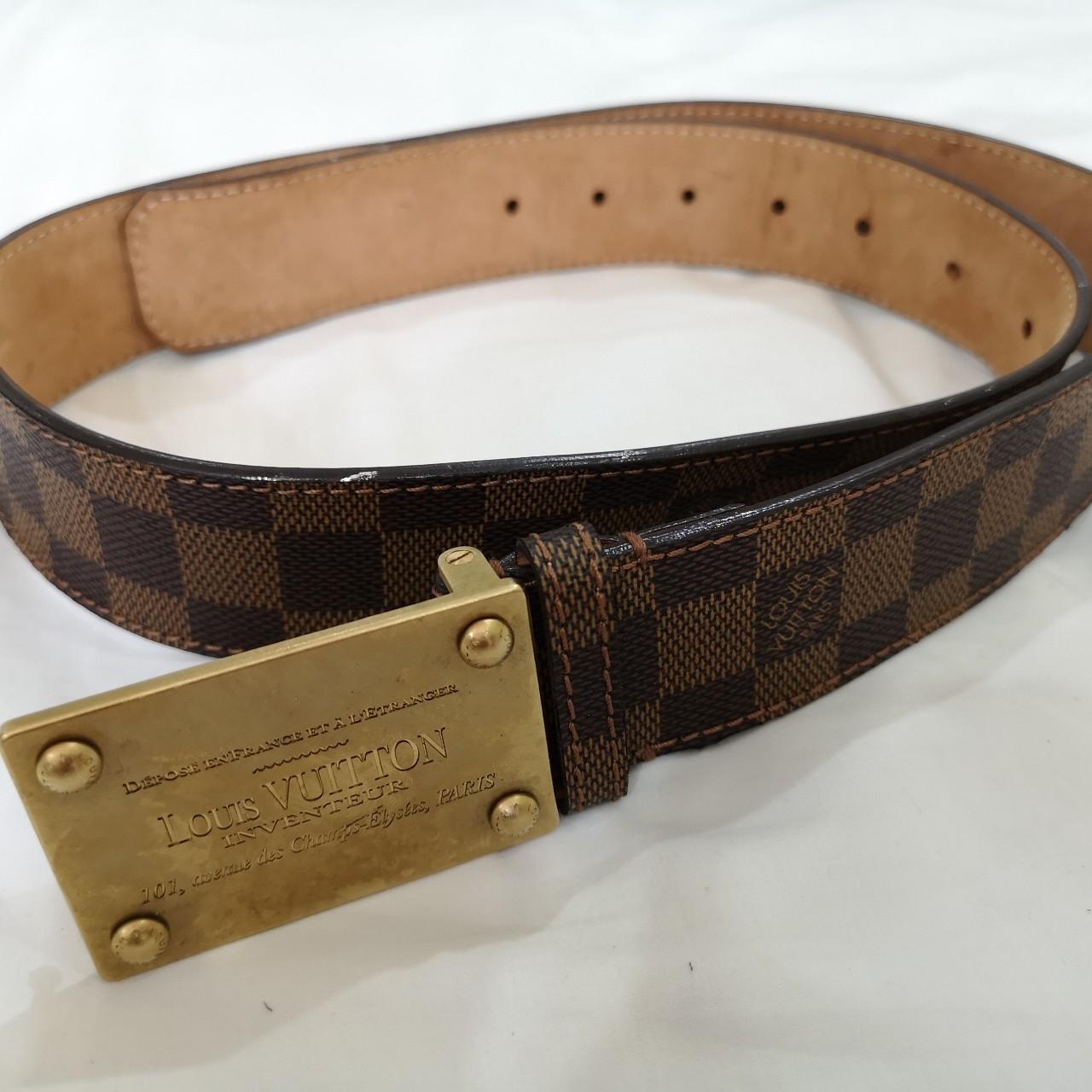 Men Louis Vuitton hologram belts size 100. Retail $450