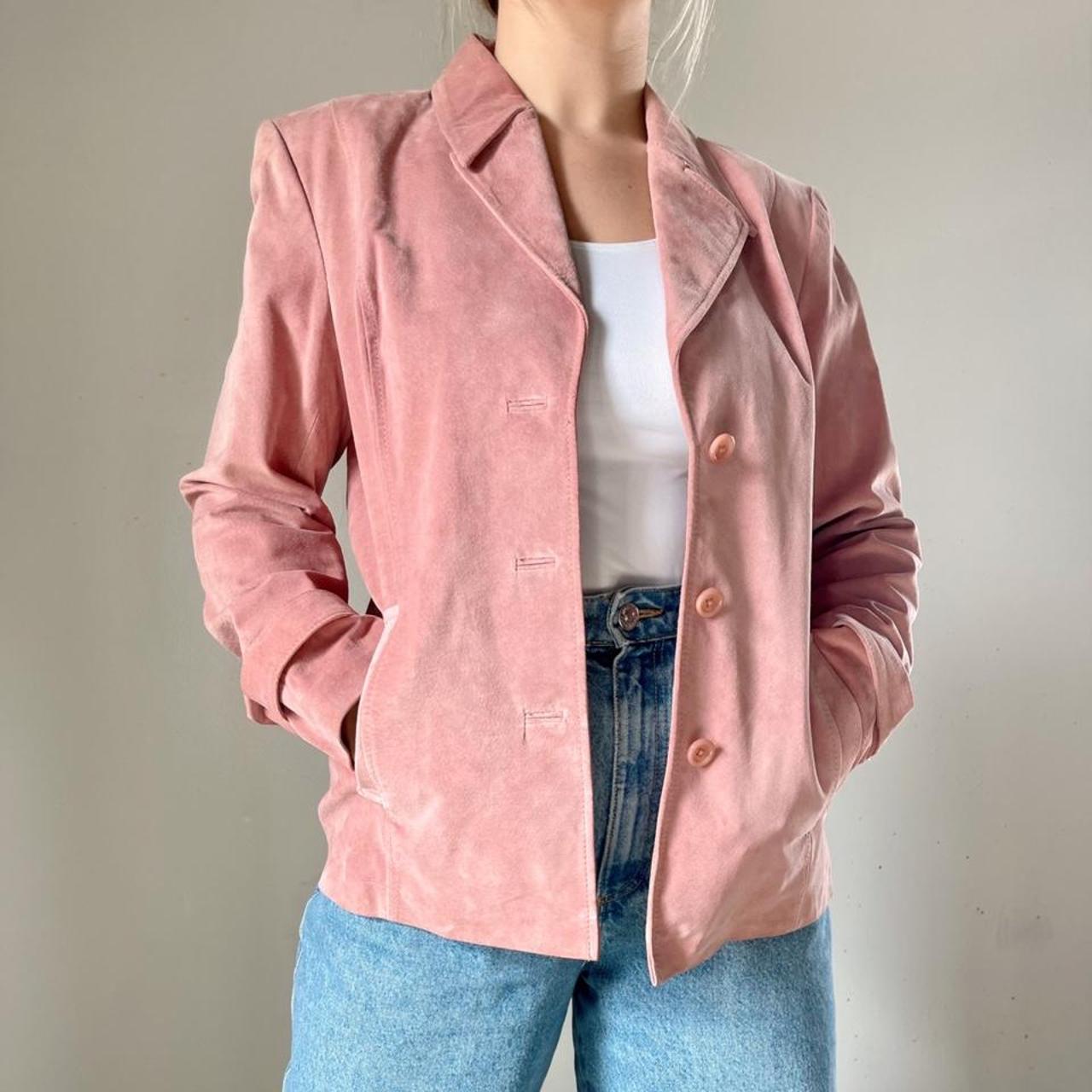 light pink suede jacket