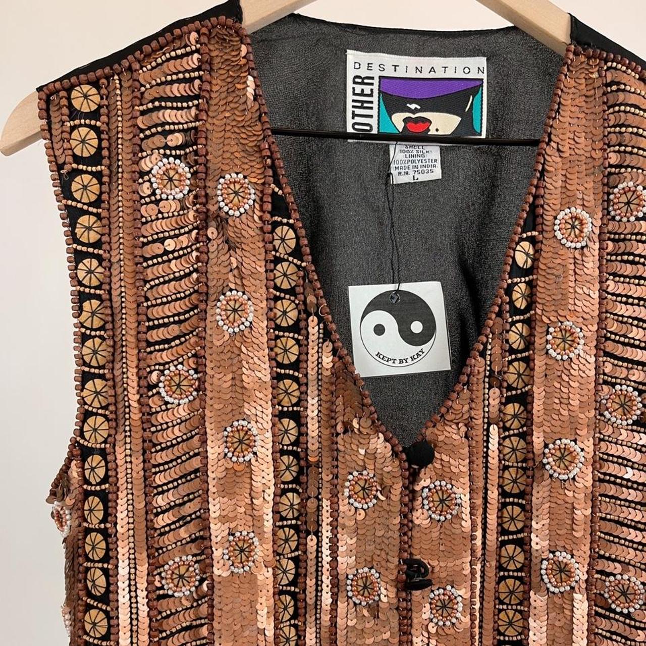 Product Image 4 - Vintage Beaded Silk Vest. 
80's