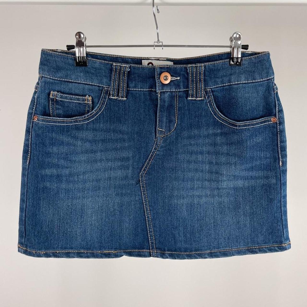 Y2K Denim Micro Mini Skirt. Low/mid rise denim mini... - Depop