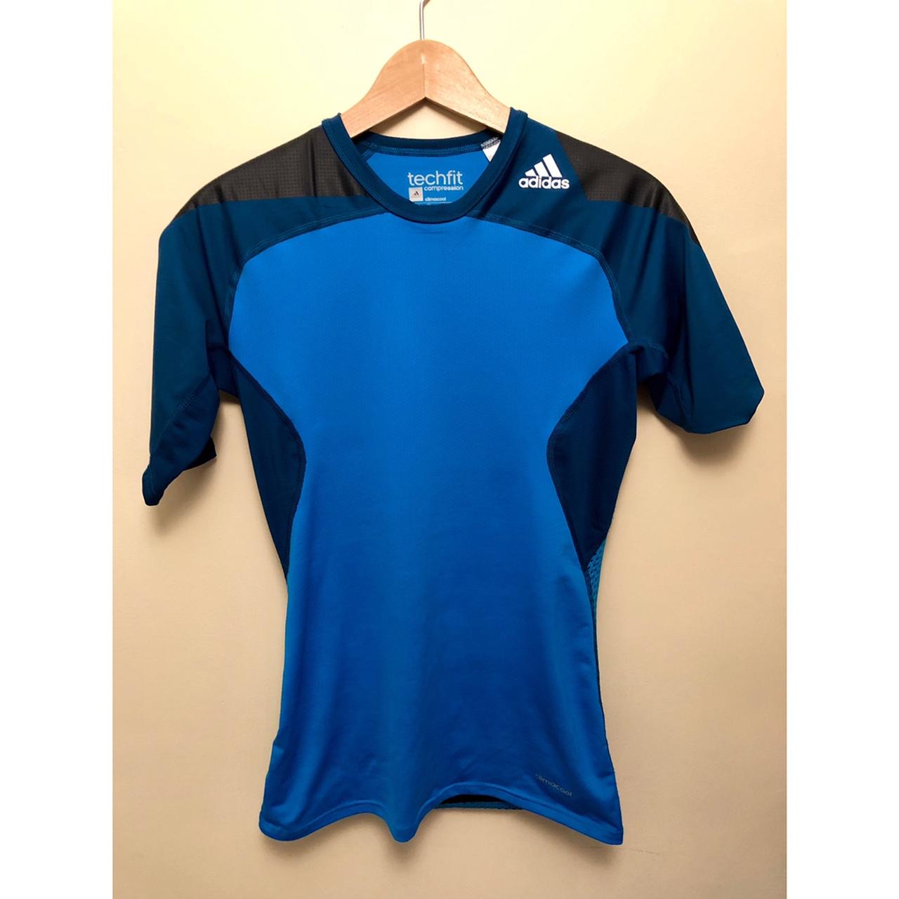 adidas Men's Techfit Compression Short Sleeve Climacool Tee, Shirts -   Canada