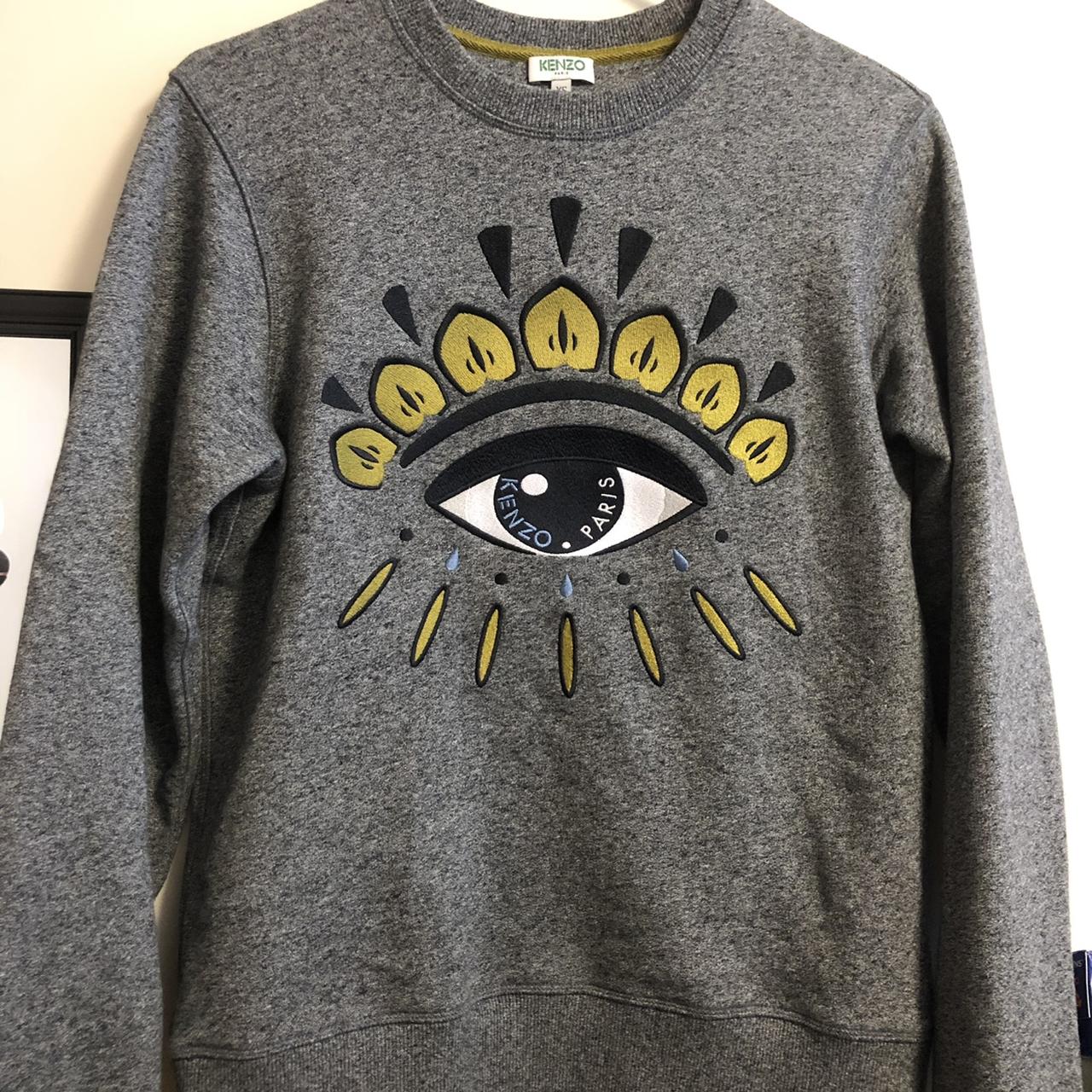 Kenzo grey on sale eye sweatshirt