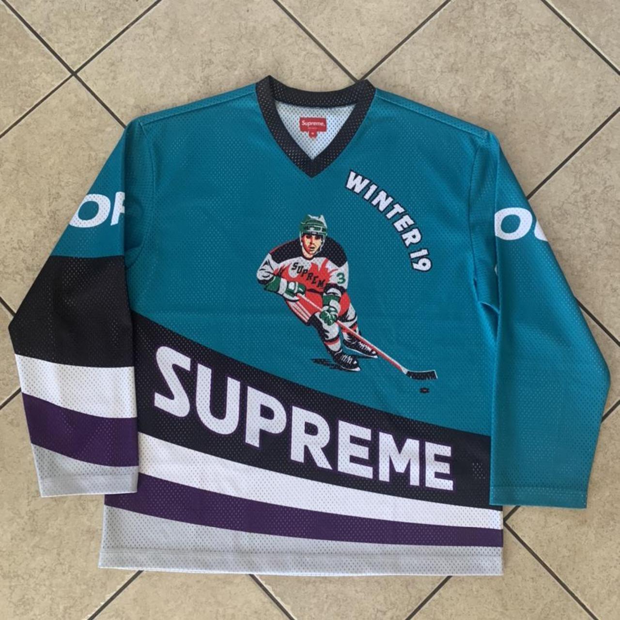 Supreme Crossover Hockey Jersey in the - Depop