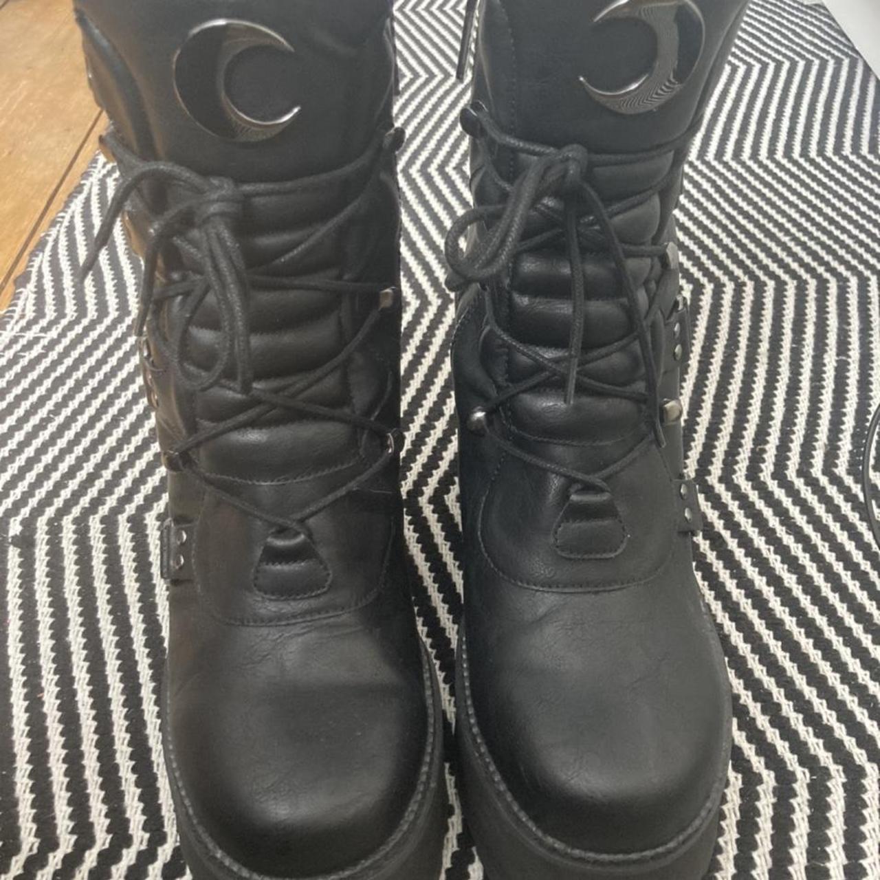 Broom Rider Killstar boots🖤 Size 9 (Only worn once)... - Depop