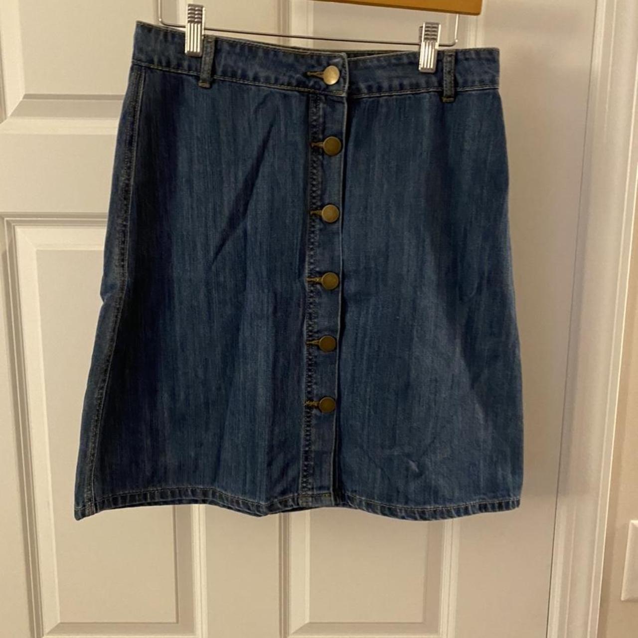 Forever 21 Women's Blue Skirt | Depop