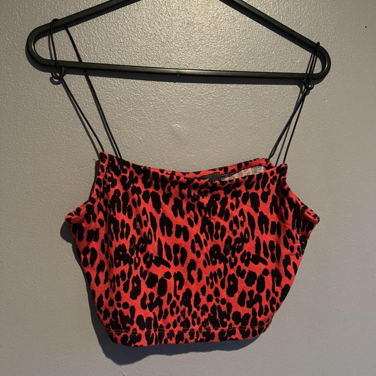 red leopard print top primark