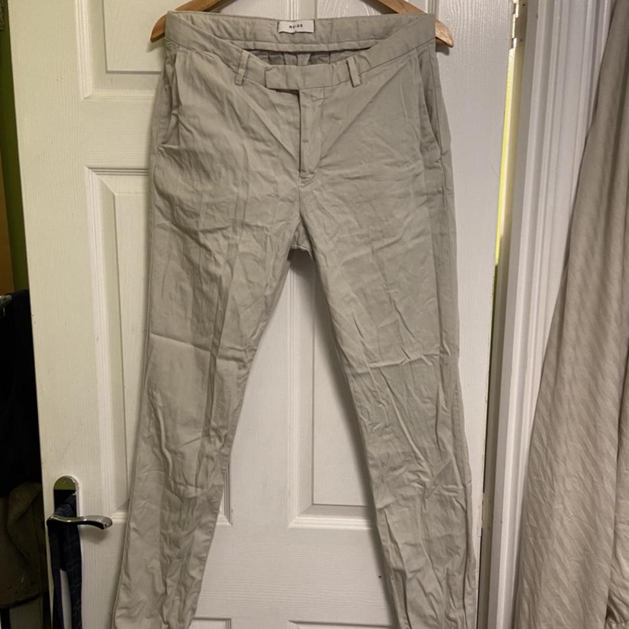 men’s reiss chino trousers. size 32. will iron... - Depop