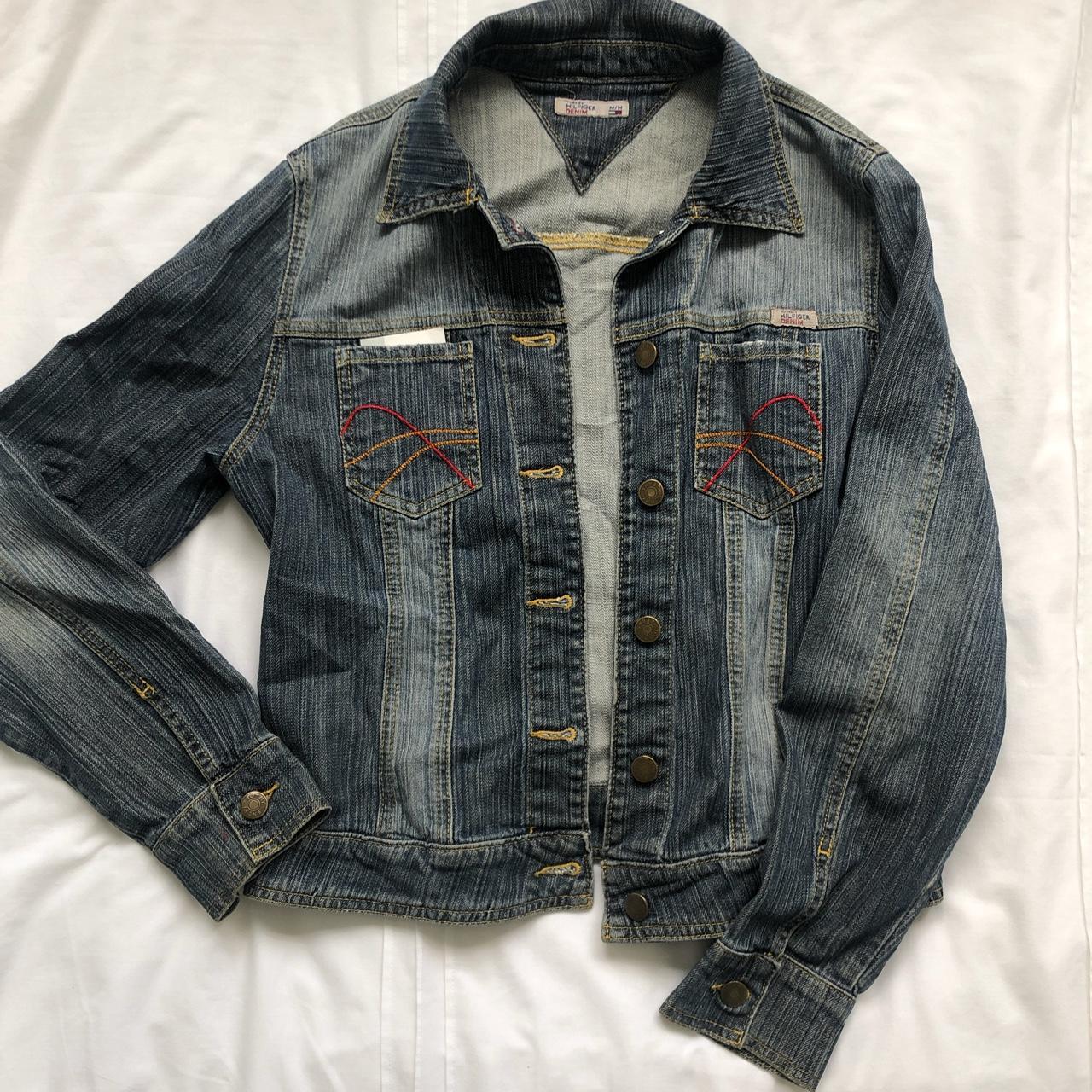 Tommy Hilfiger vintage condition denim jacket Super... - Depop