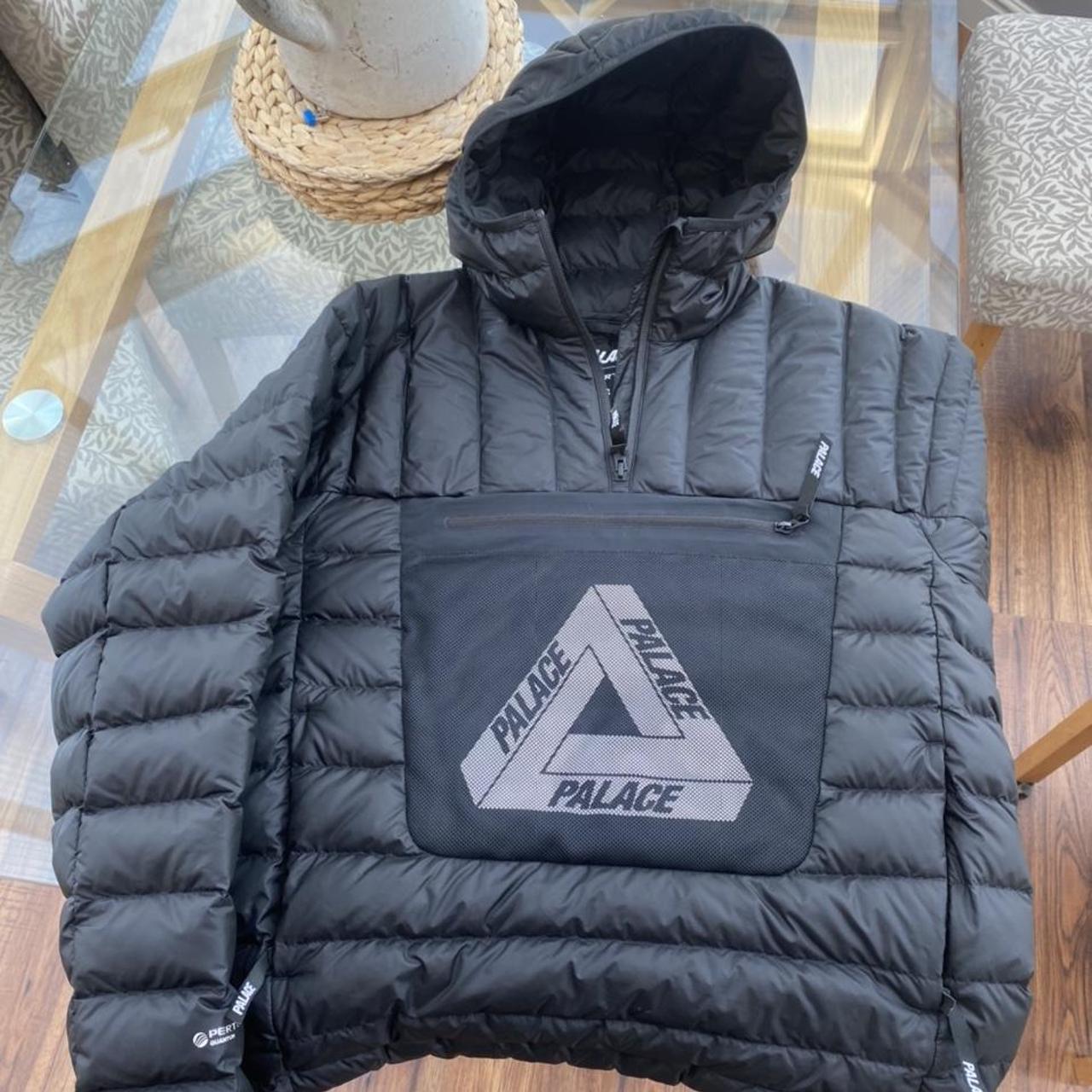 Palace Men's Black and Grey Jacket | Depop