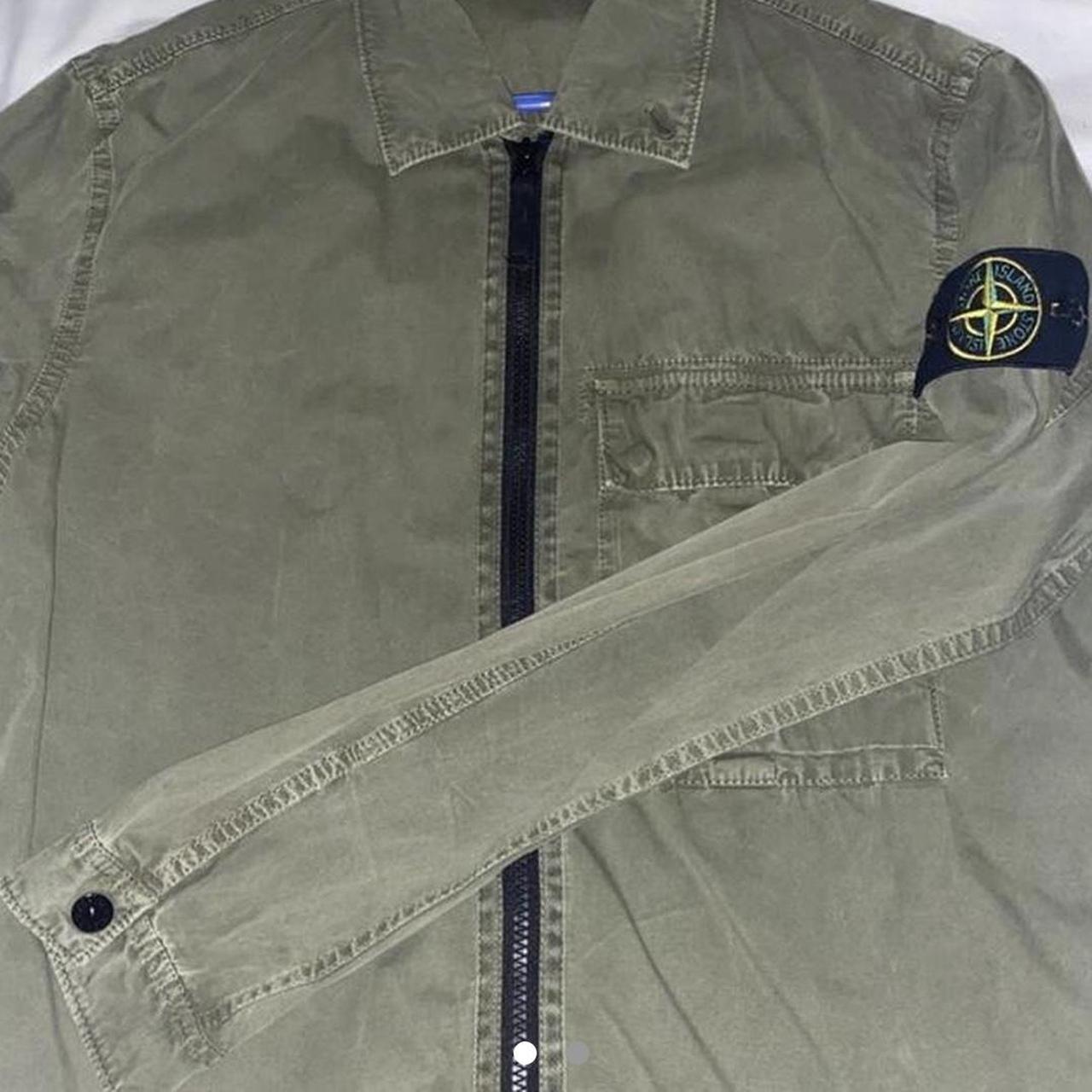 stone island khaki overshirt