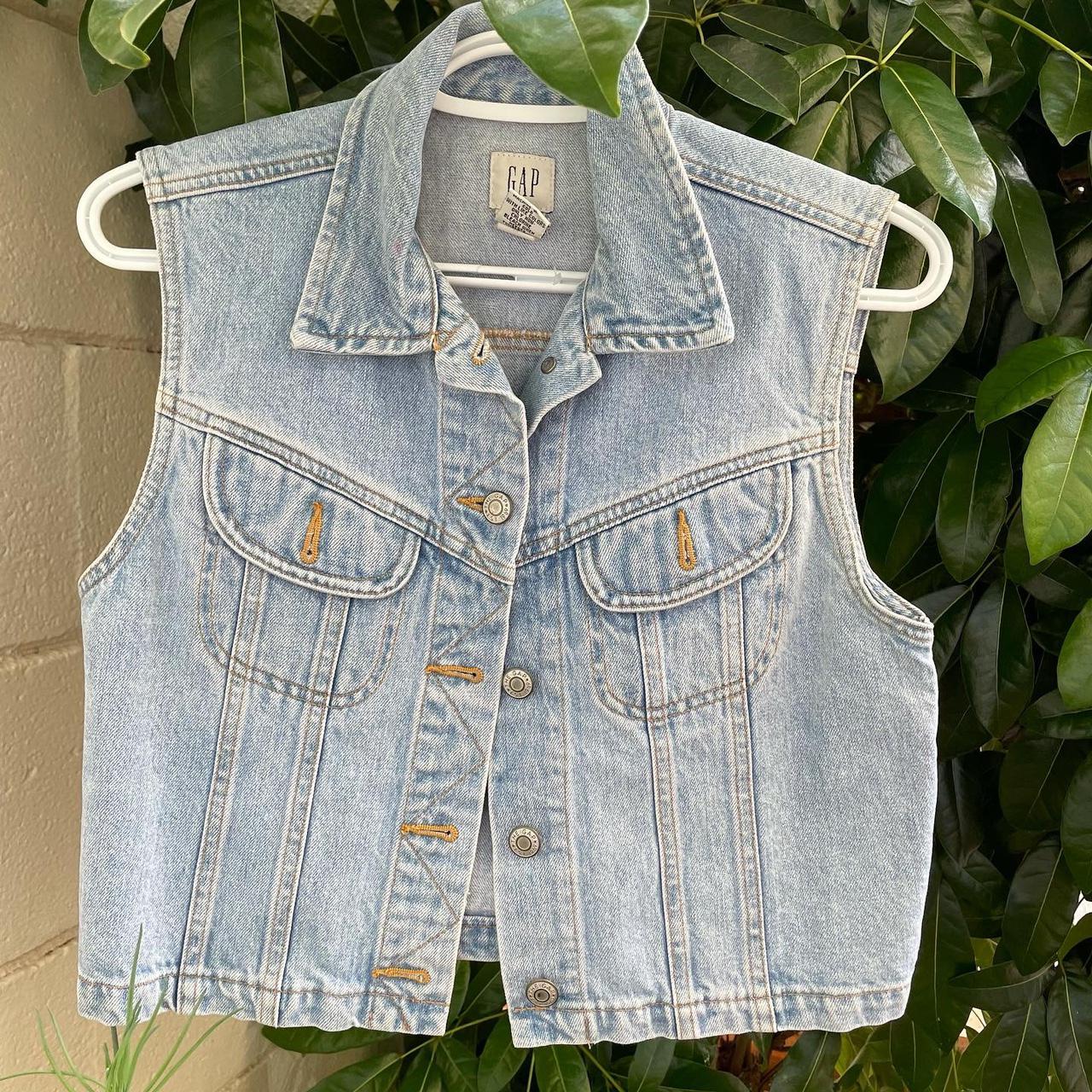 denim vest gap
