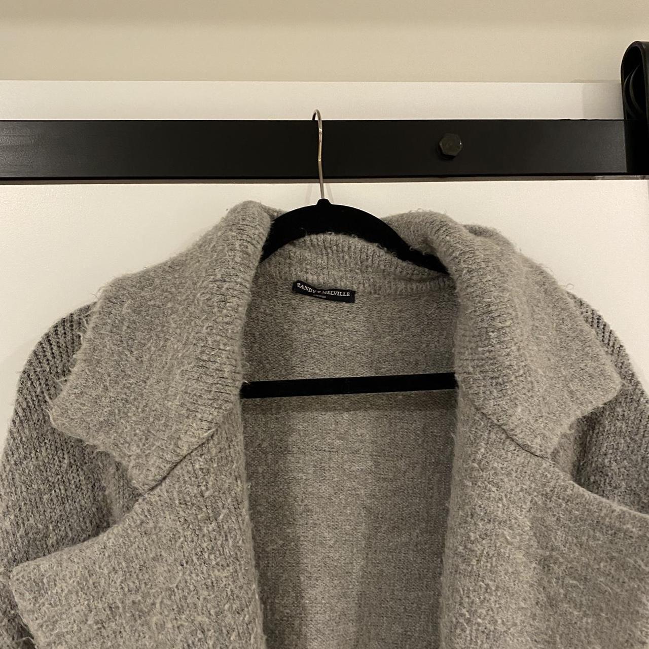 brandy melville gray kennedy wool coat very fuzzy. Depop