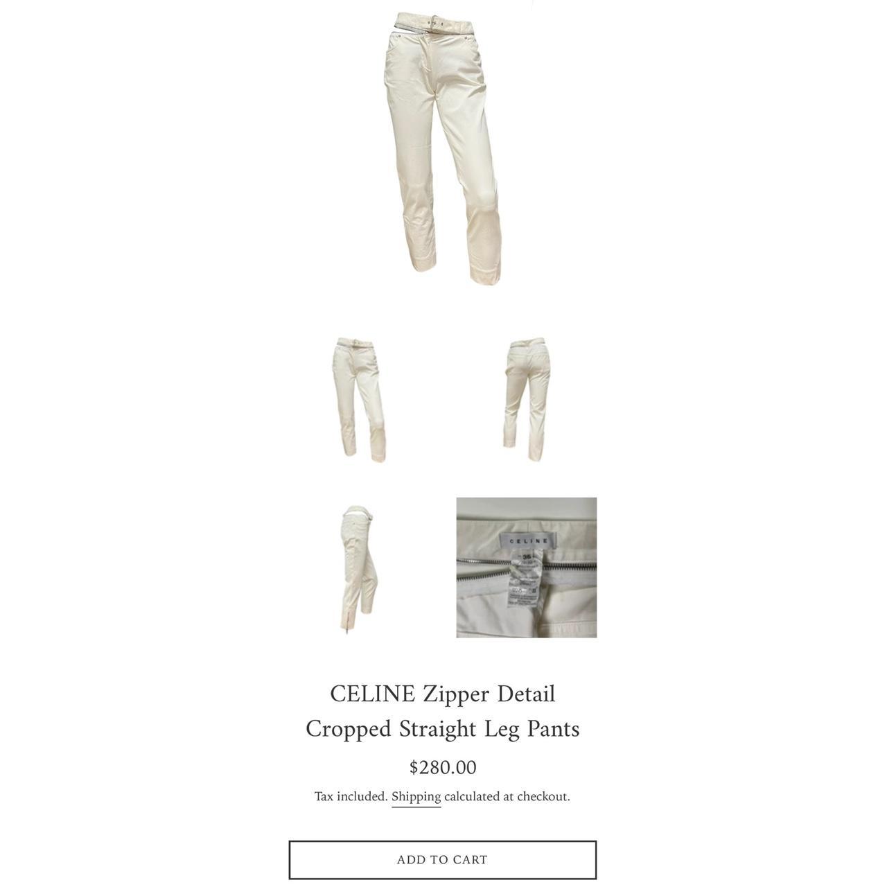 Product Image 4 - celine zipper detail cropped straight