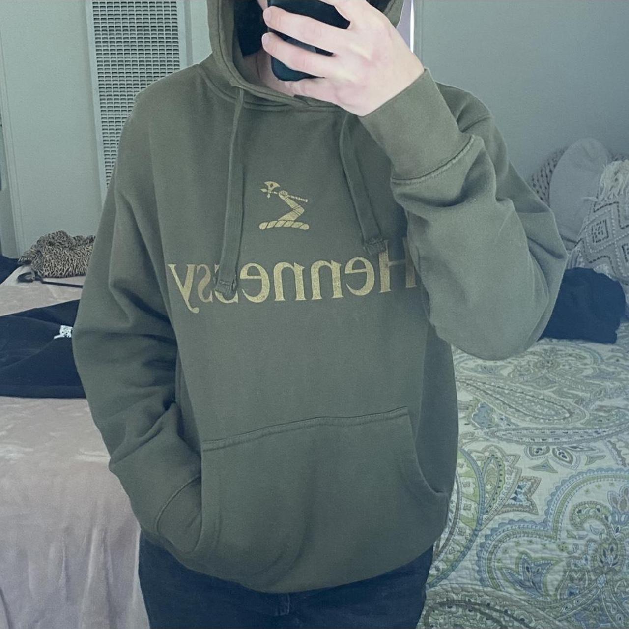 Forest green Hennessy hoodie No tag fits like a... - Depop
