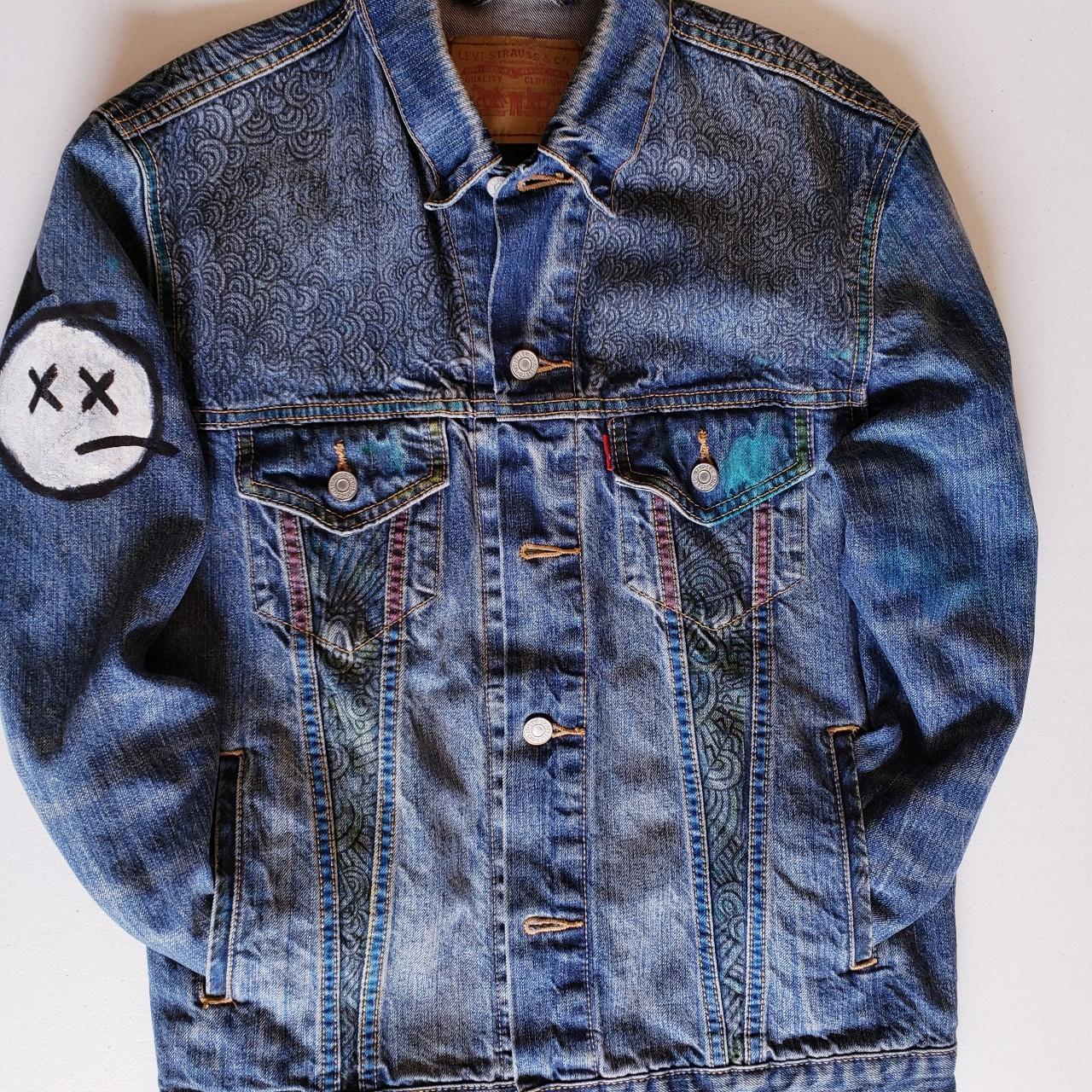 custom levi jean jacket