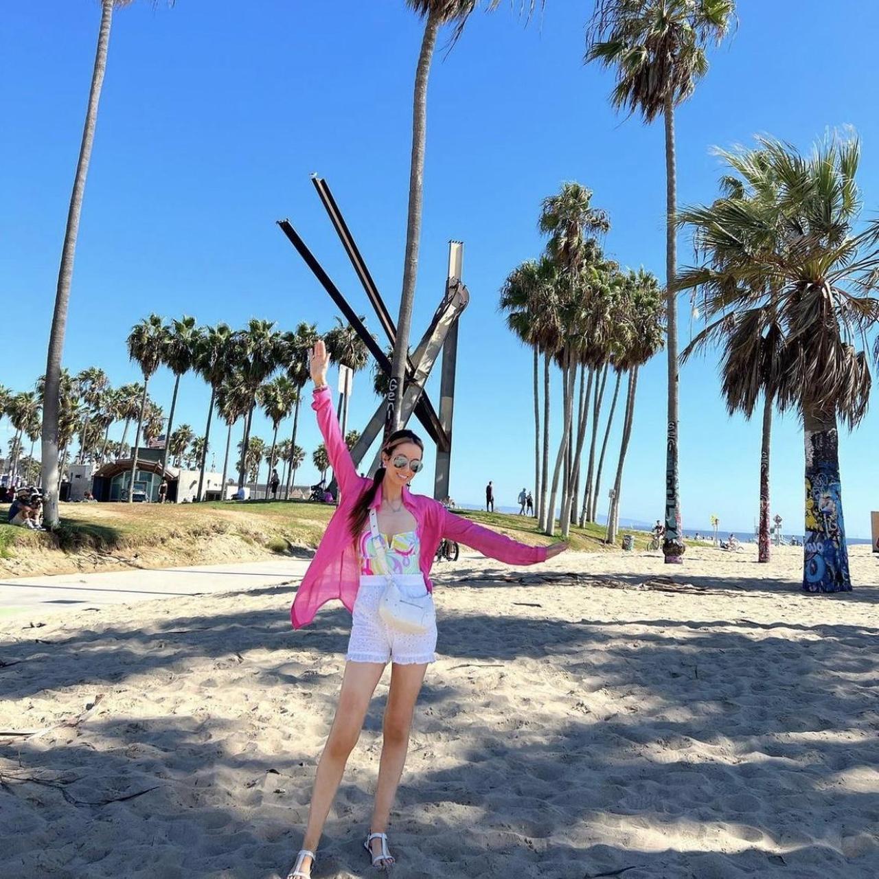 Quiz swimsuit + pink beach shirt, size 8., (beach... Depop