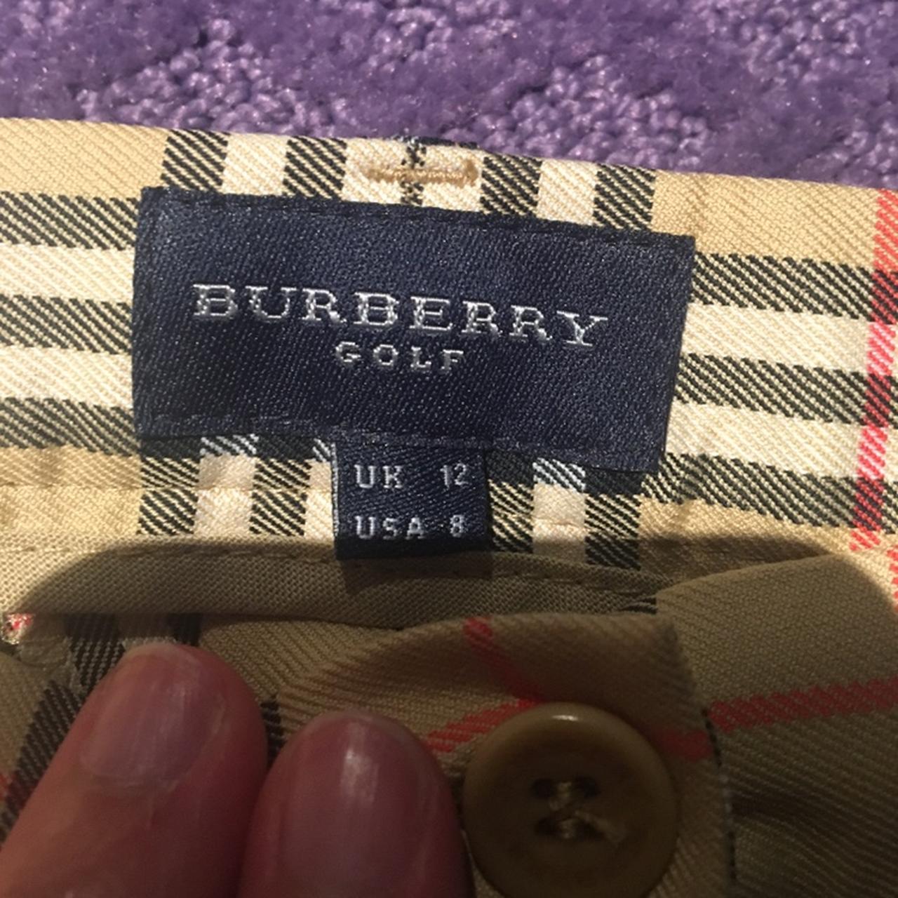 Burberry women039s pants golf nova check AUTHENTIC Trouser cotton size  10uk 6US  eBay