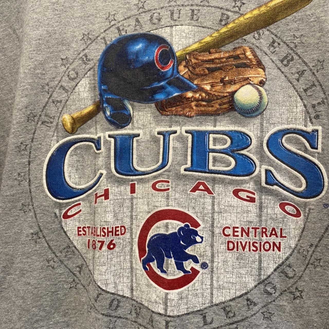 Vintage 1994 Chicago Cubs 3/4 tshirt XL Vintage - Depop