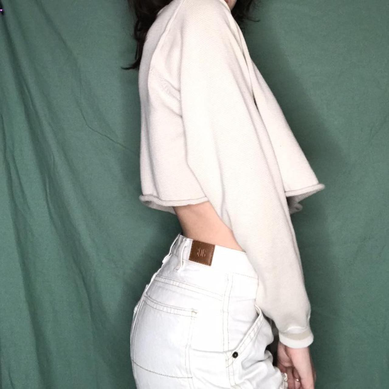 Marks & Spencer Women's Cream and White Crop-top (3)