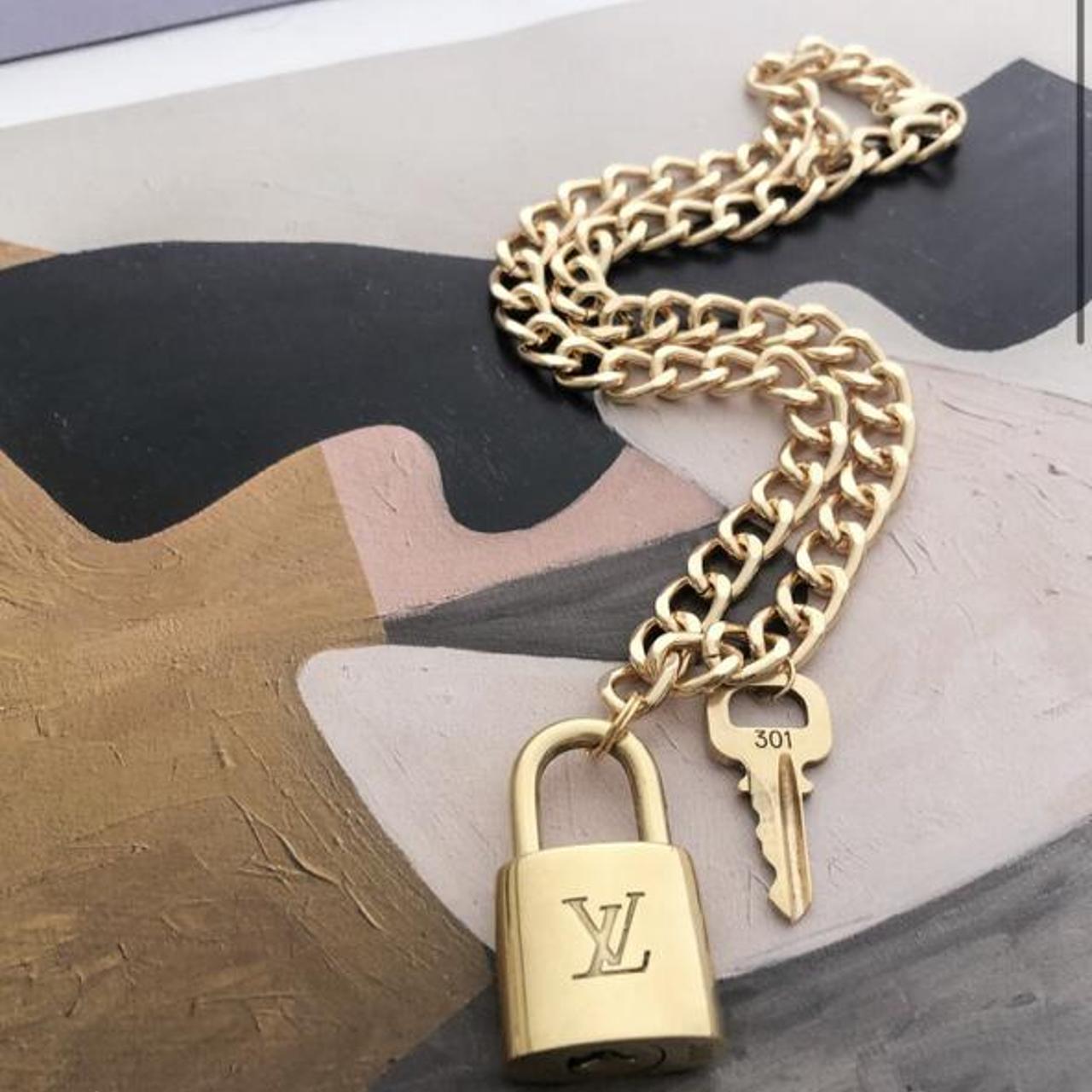 sororite vintage repurposed Louis Vuitton lock and... - Depop