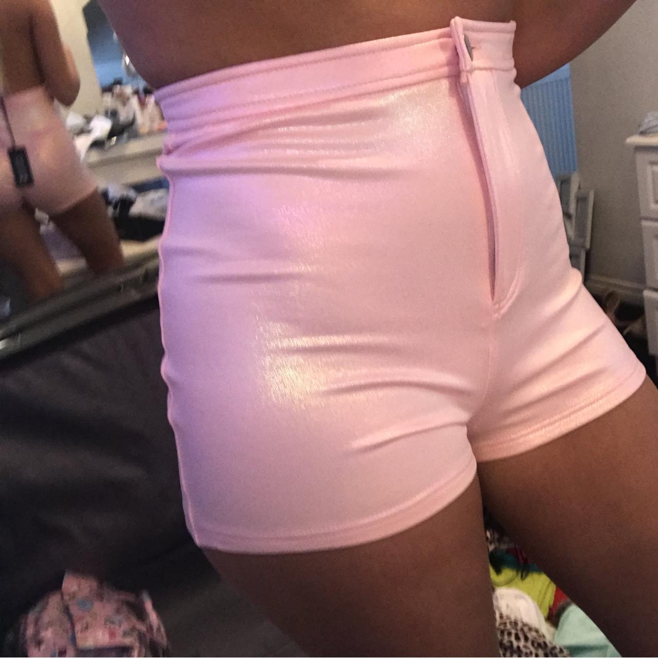 Beginning boutique flash dance hot pants pink... Depop