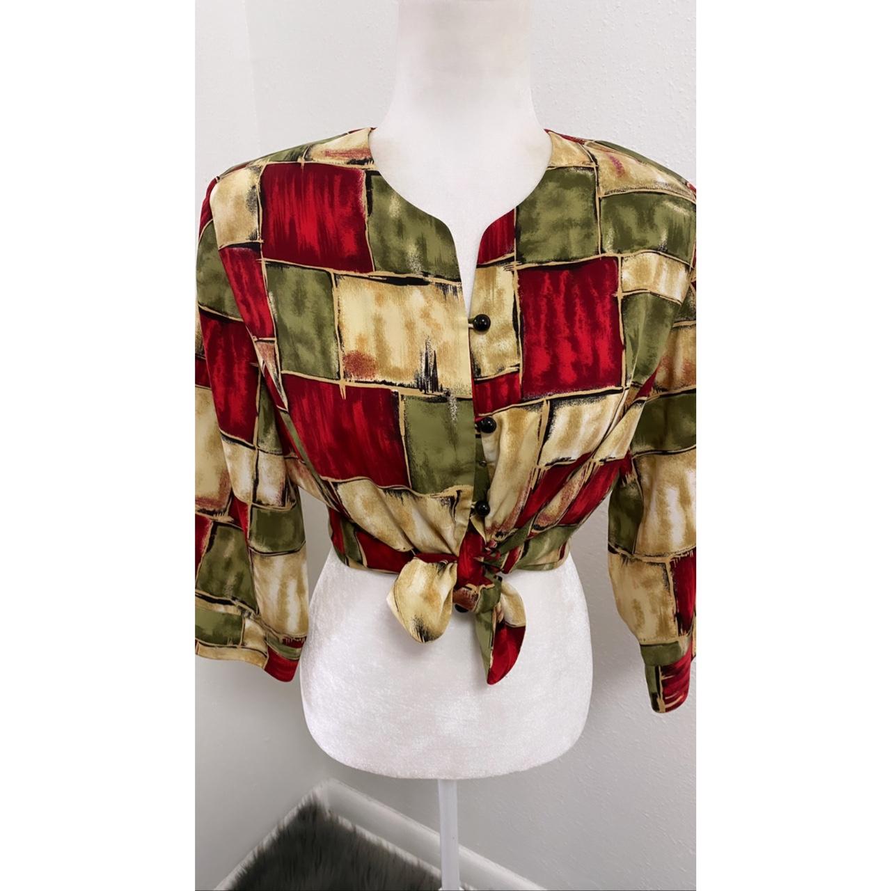 Vintage Kathy Che white short sleeve size 12 woman's top/Blouse | Grailed, image size:1280x1280