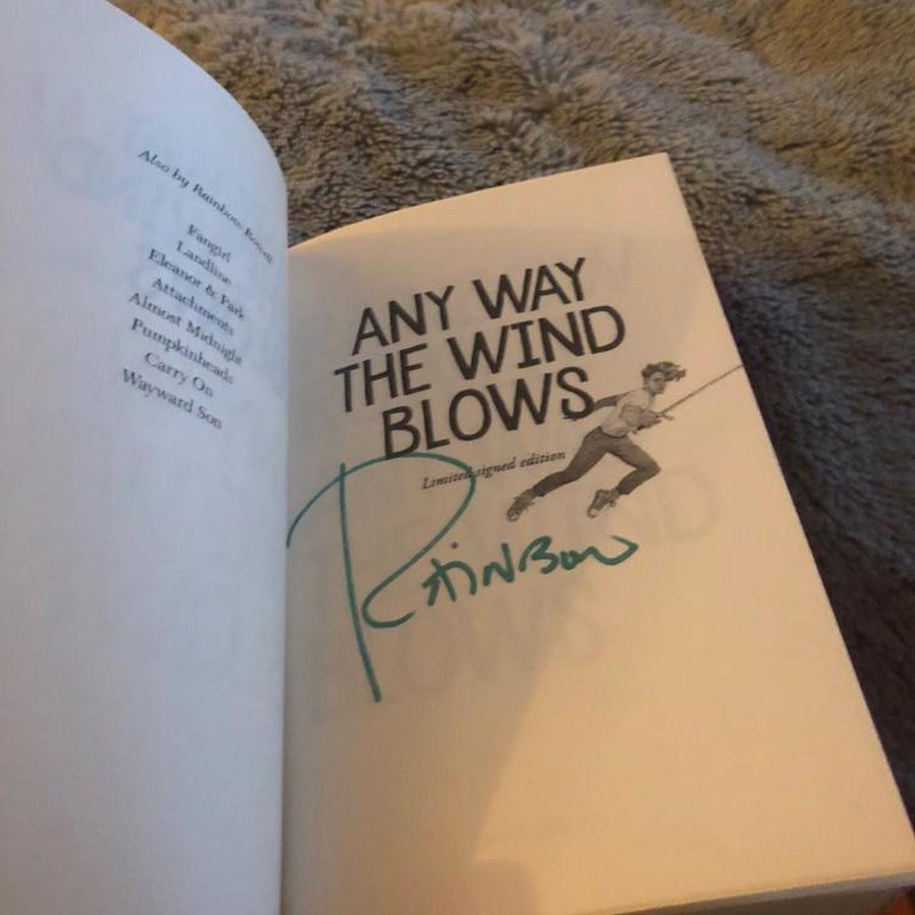 Any Way The Wind Blows By Rainbow Rowell Signed Depop